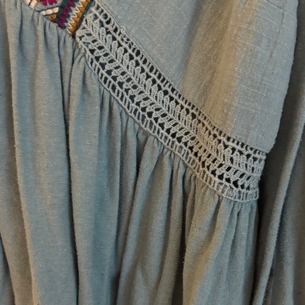 Free People Embroidered Boho Top - Picture 4 of 5